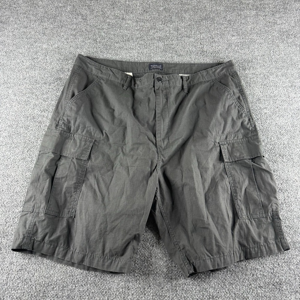 Levi's Cargo Shorts Mens 42 Gray Cotton Canvas Regular 11 Inseam Pockets Utility